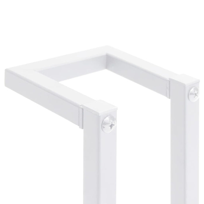 Portasalviette bagno per asciugamano piegato 60 cm acciaio bianco 02_0001636