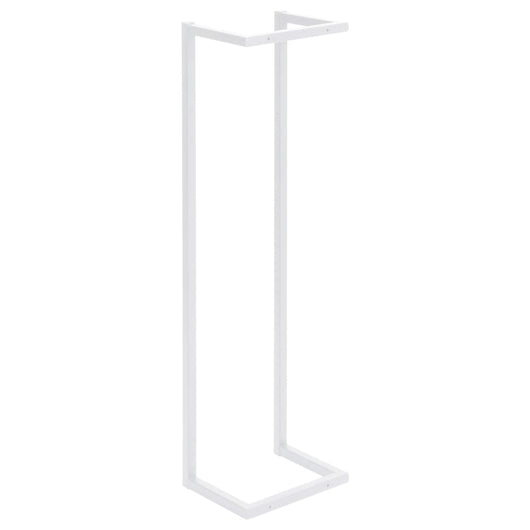 Porta asciugamani bagno universale 95 cm acciaio bianco 02_0001639
