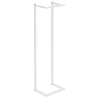 Portasciugamani Bianco 25x20x95 cm in Acciaio 336117