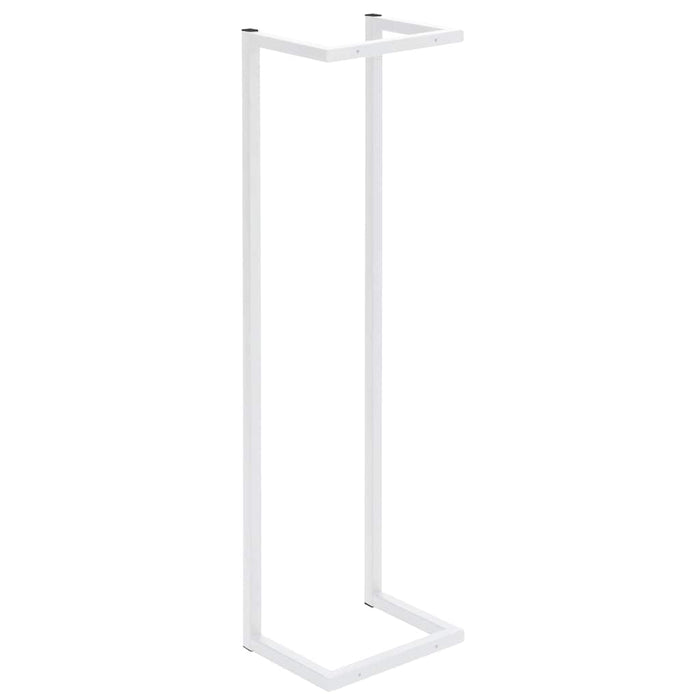 Portasciugamani Bianco 25x20x95 cm in Acciaio 336117