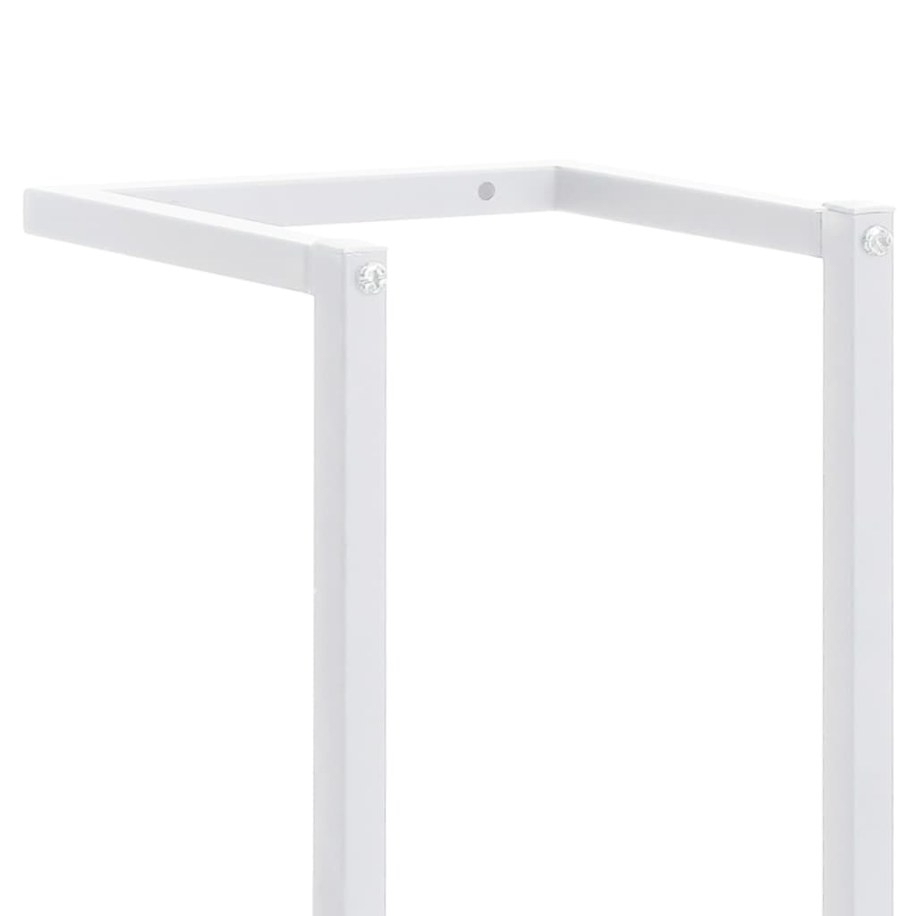 Porta asciugamani bagno universale 95 cm acciaio bianco 02_0001639