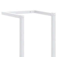 Porta asciugamani bagno universale 95 cm acciaio bianco 02_0001639