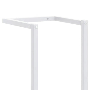 Porta asciugamani bagno universale 95 cm acciaio bianco 02_0001639