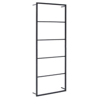 Portasciugamani Nero 45x10x115 cm in Acciaio 336118