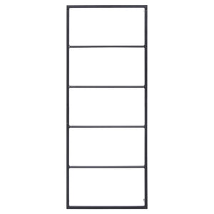 Portasciugamani Nero 45x10x115 cm in Acciaio 336118