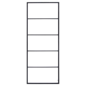 Portasciugamani da parete portaoggetti da bagno portasciugamani interno casa 115 cm acciaio nero 02_0001649