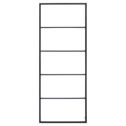 Portasciugamani da parete portaoggetti da bagno portasciugamani interno casa 115 cm acciaio nero 02_0001649