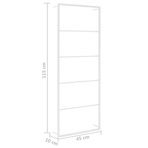 Portasciugamani Bianco 45x10x115 cm Acciaio 336119