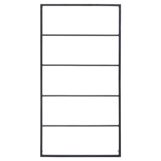 Porta asciugamani da bagno 116 cm acciaio nero 02_0001650