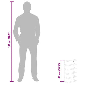 Portasciugamani Bianco 24x12x48 cm in Acciaio 336124