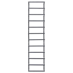 Porta asciugamani nero 24 x 12 x 96 cm acciaio 02_0001647