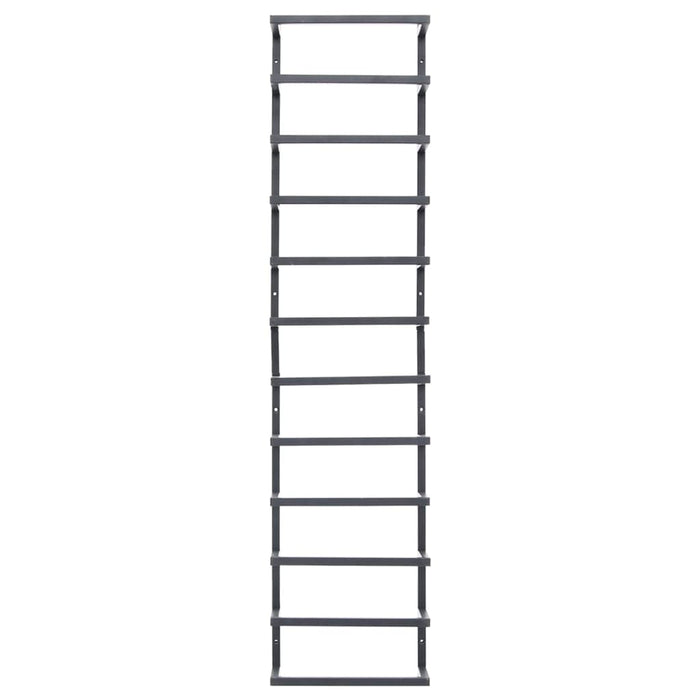 Porta asciugamani nero 24 x 12 x 96 cm acciaio 02_0001647