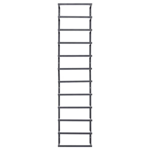 Portasciugamani Nero 24x12x96 cm in Acciaio 336125