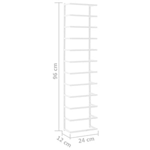 Portasciugamani Bianco 24x12x96 cm in Acciaio cod mxl 48534