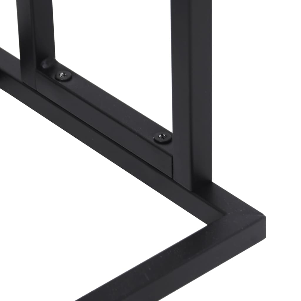 Porta asciugamani da terra 78,5 cm acciaio zincato nero 02_0001652