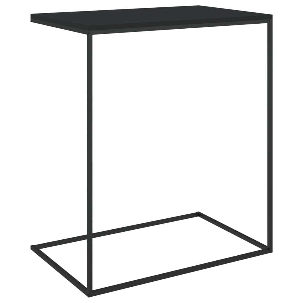 Tavolino da Salotto Nero 55x35x66 cm in Legno Multistrato 336133