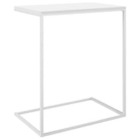 Tavolino da Salotto-Tavolino da soggiorno Bianco 55x35x66 cm in Legno Multistrato 134334