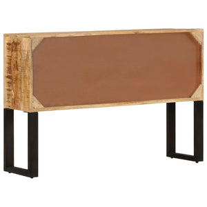 Credenza-Buffet-Armadio da cucina 110x30x74 cm in Legno di Mango Grezzo