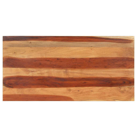 Piano del Tavolo 120x60x(2,5-2,7) cm Legno Massello di Acacia