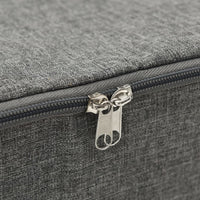 Scatole Portaoggetti 2pz in Tessuto 70x40x18 cm Antracite 332904