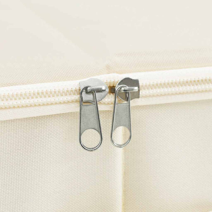 Scatole Portaoggetti 2 pz in Tessuto 70x40x18 cm Crema cod mxl 49419