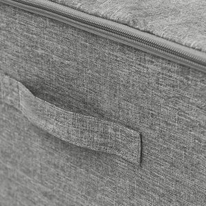 Scatole Portaoggetti 2pz in Tessuto 43x34x23 cm Grigio 332910