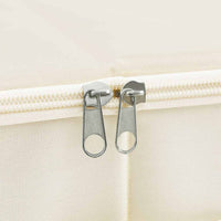 Scatole Portaoggetti 2 pz in Tessuto 43x34x23 cm Crema