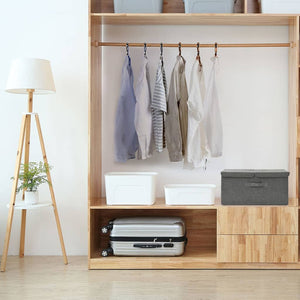 Scatola Portaoggetti in Tessuto 50x30x25 cm Antracite 332912