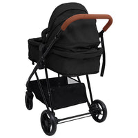 Passeggino 3 in 1 Antracite e Nero in Acciaio cod mxl 78339