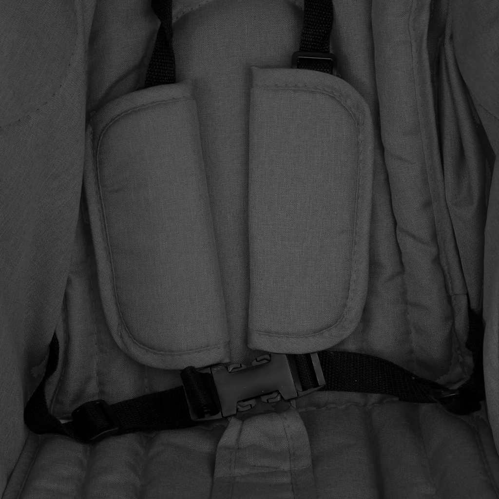 Passeggino Gemellare Grigio Scuro in Acciaio 10342