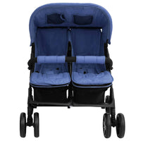 Passeggino Gemellare Blu Marino in Acciaio cod mxl 76795