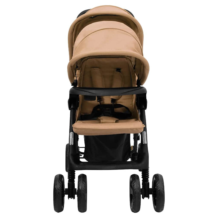 Passeggino Gemellare a Tandem Tortora in Acciaio cod mxl 75583