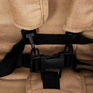 Passeggino Gemellare a Tandem Tortora in Acciaio cod mxl 75583