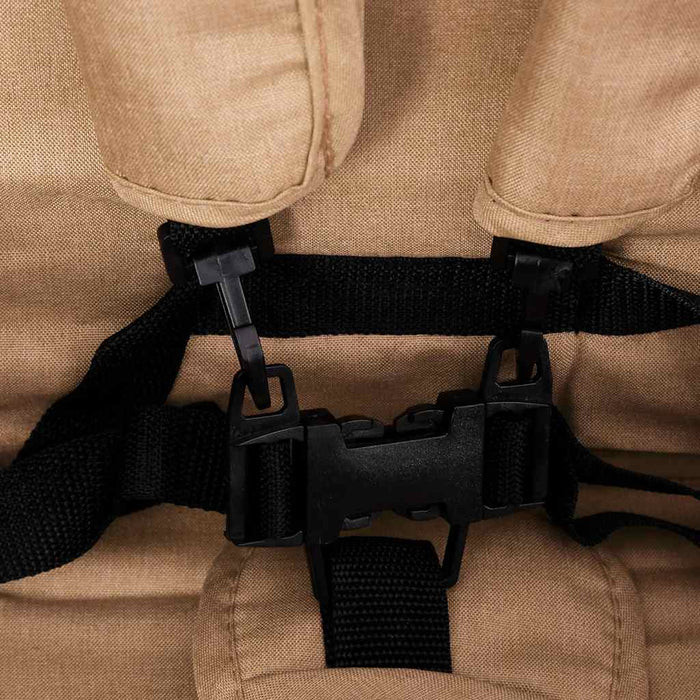 Passeggino Gemellare a Tandem Tortora in Acciaio cod mxl 75583