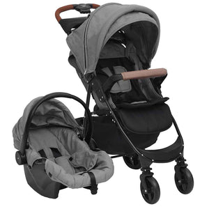 Passeggino 3 in 1 Grigio Chiaro in Acciaio cod mxl 65732