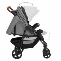 Passeggino 3 in 1 Grigio Chiaro in Acciaio cod mxl 65732