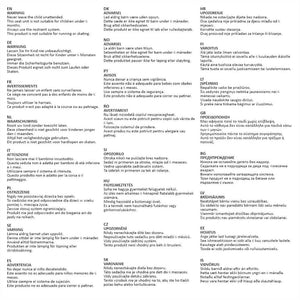 Passeggino 3 in 1 Grigio Chiaro e Nero in Acciaio 10389