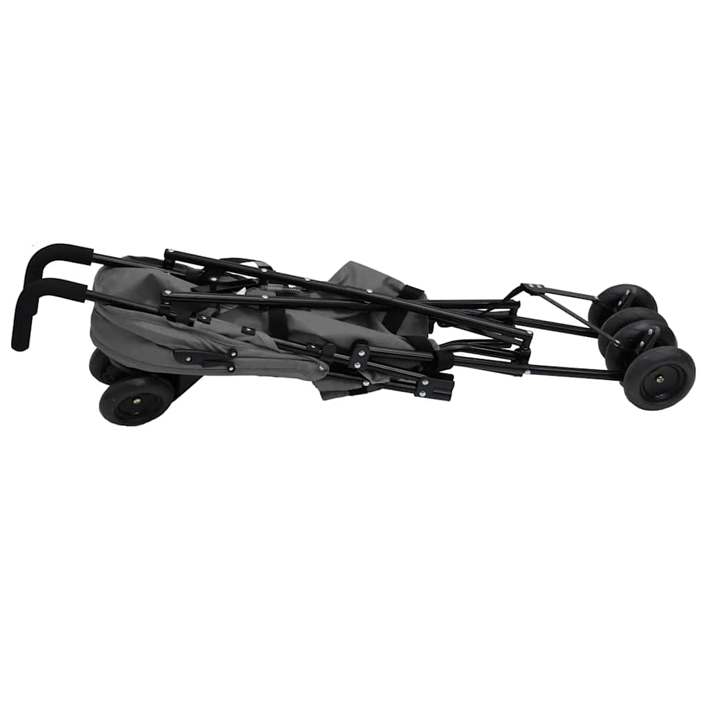 Passeggino Grigio Chiaro e Nero in Acciaio cod mxl 75351