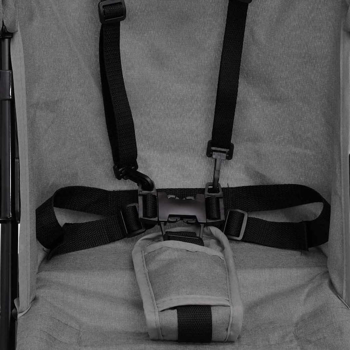 Passeggino Grigio Chiaro e Nero in Acciaio cod mxl 75351