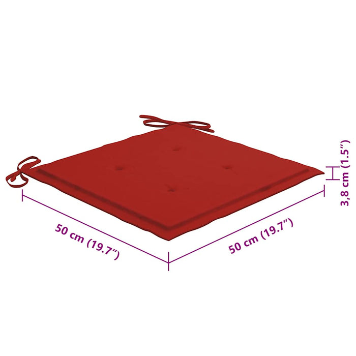 Sedie da Giardino con Cuscini 8 pz in Legno Massello di Acacia 3078172