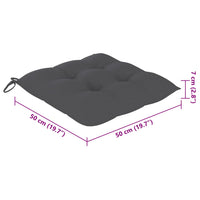 Sedie da Giardino con Cuscini 8 pz in Legno Massello di Acacia 3078193