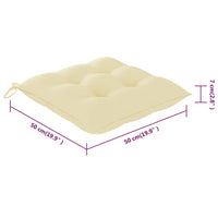 Sedie da Giardino con Cuscini 8 pz in Legno Massello di Acacia 3078195