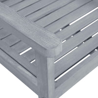 Sedie da Giardino 8 pz in Legno Massello di Acacia Grigio 3078206