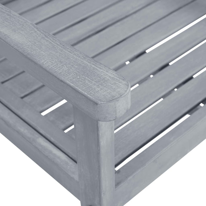 Sedie da Giardino 8 pz in Legno Massello di Acacia Grigio 3078206