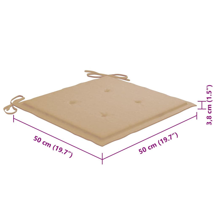 Sedie da Giardino con Cuscini 8 pz in Massello di Acacia Grigie 3078225