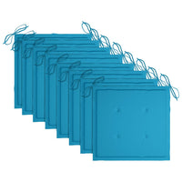 Sedie da Giardino con Cuscini 8 pz in Massello di Acacia Grigie 3078226