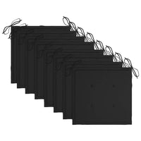 Sedie da Giardino con Cuscini 8 pz in Massello di Acacia Grigie cod mxl 8530