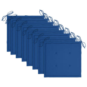 Sedie da Giardino con Cuscini 8 pz in Massello di Acacia Grigie 3078232