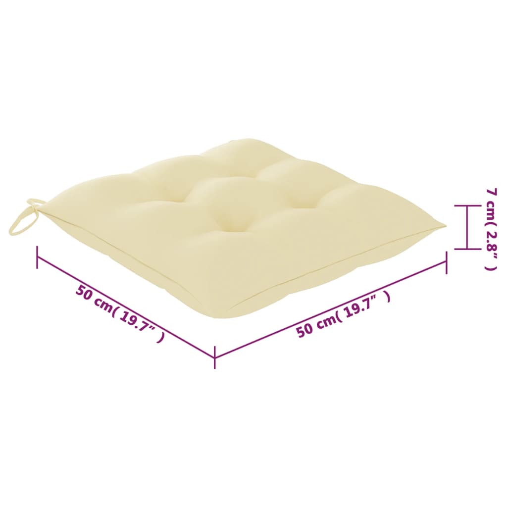 Sedie da Giardino con Cuscini 8 pz in Massello di Acacia Grigie 3078251