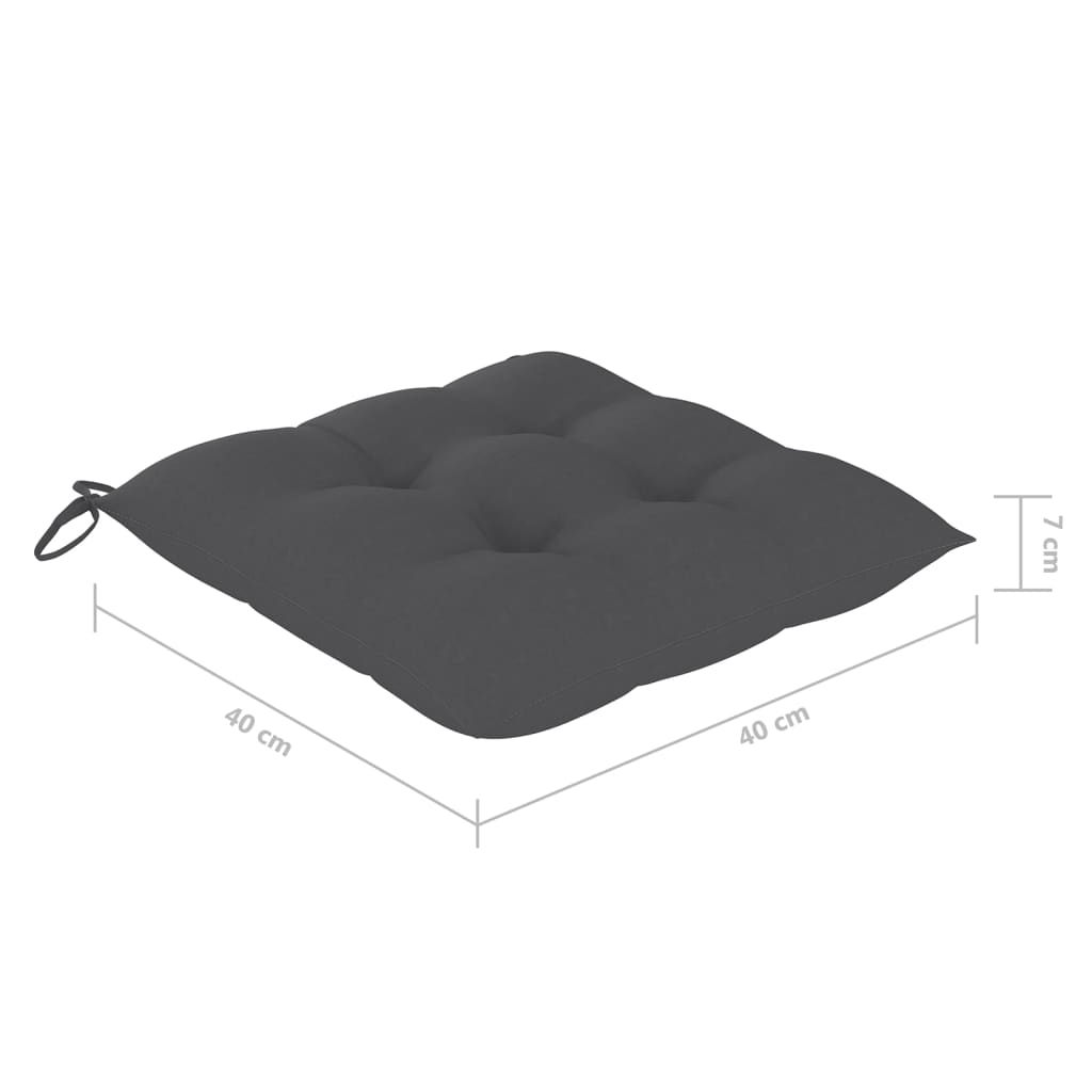 Sedie da Giardino Pieghevoli 8 pz con Cuscini Massello Acacia cod mxl 24192